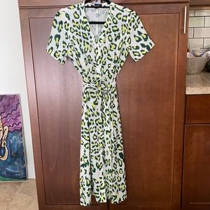 Kourt A Like Leopard Print Dress Anthropologie
